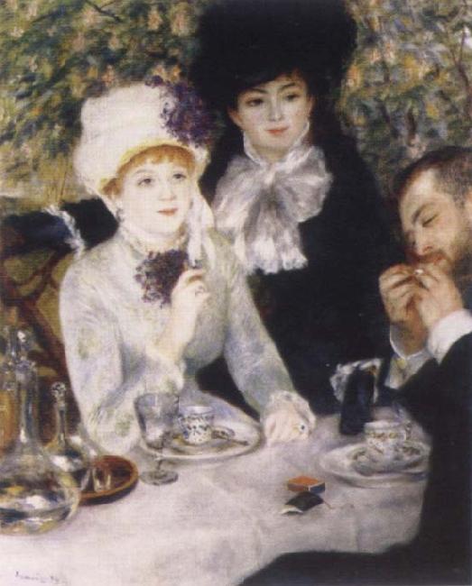 Pierre-Auguste Renoir At the end of the Fruhstucks oil painting image